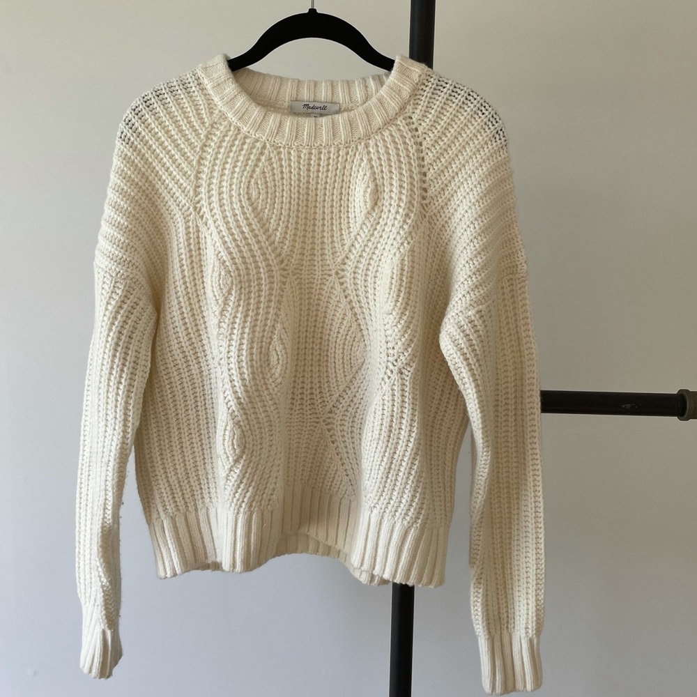 Madewell Sweater, Cream (XS)